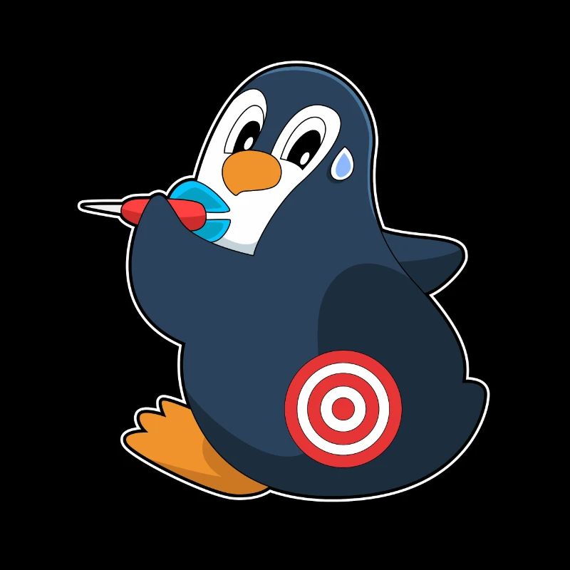 Penguin Dart Dart Dartboard