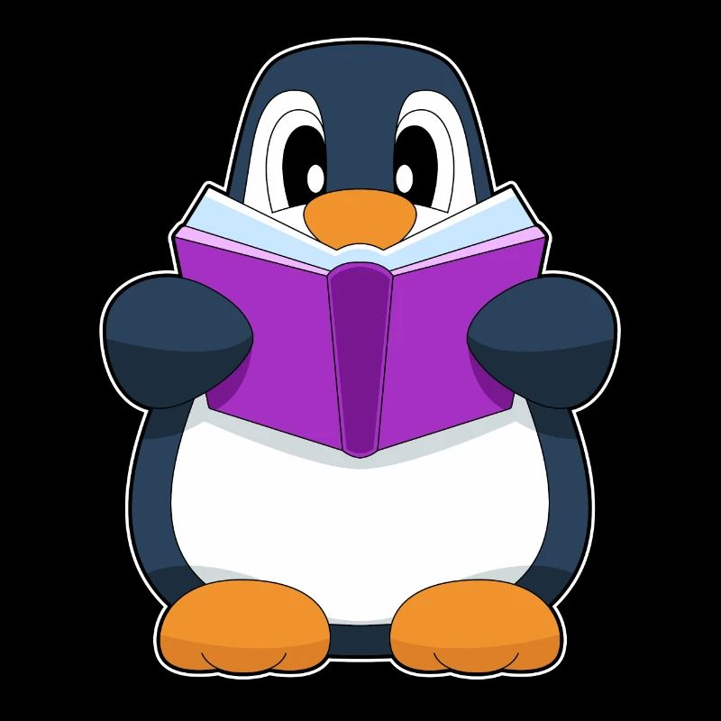 Pinguin Nerd Buch