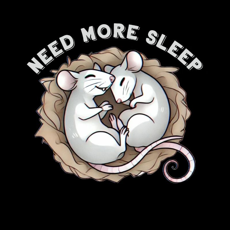 Besoin de plus de sommeil souris pyjama