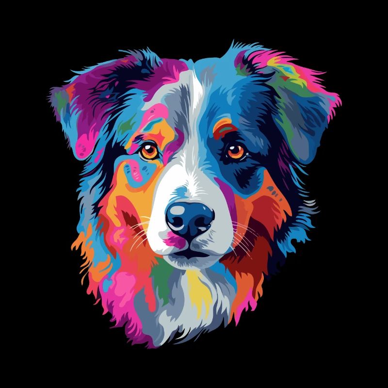 Australian Shepherd Hund Bunt