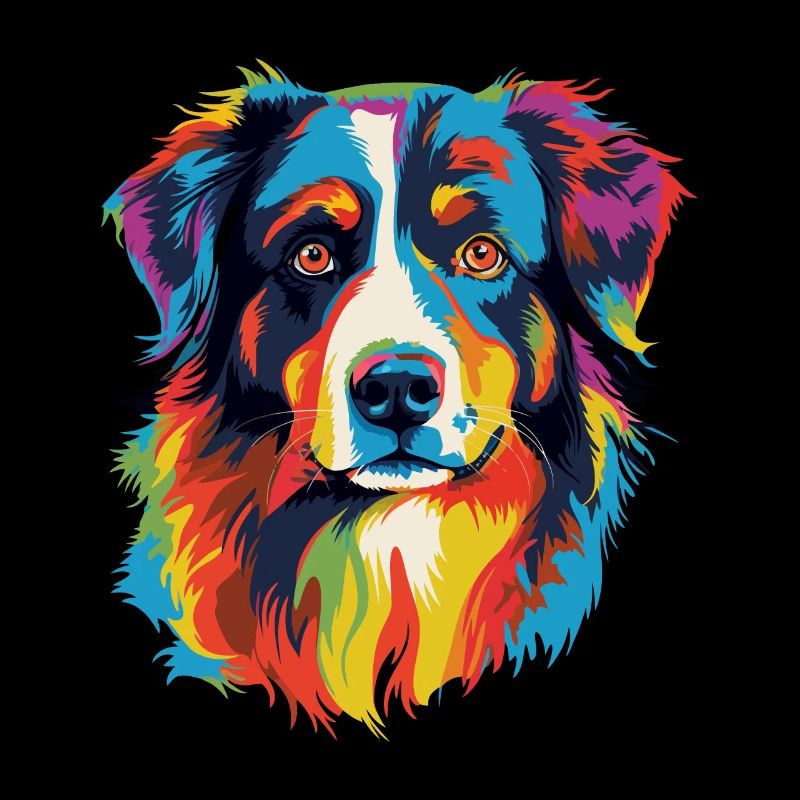 Australian Shepherd Hund Bunt