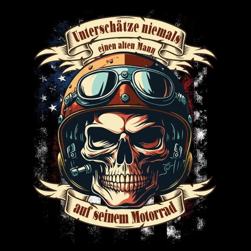 Alter Mann Motorrad Biker Spruch