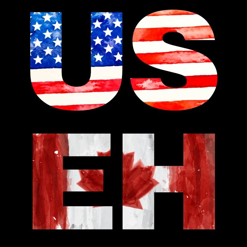 US EH Drapeau canado-américain