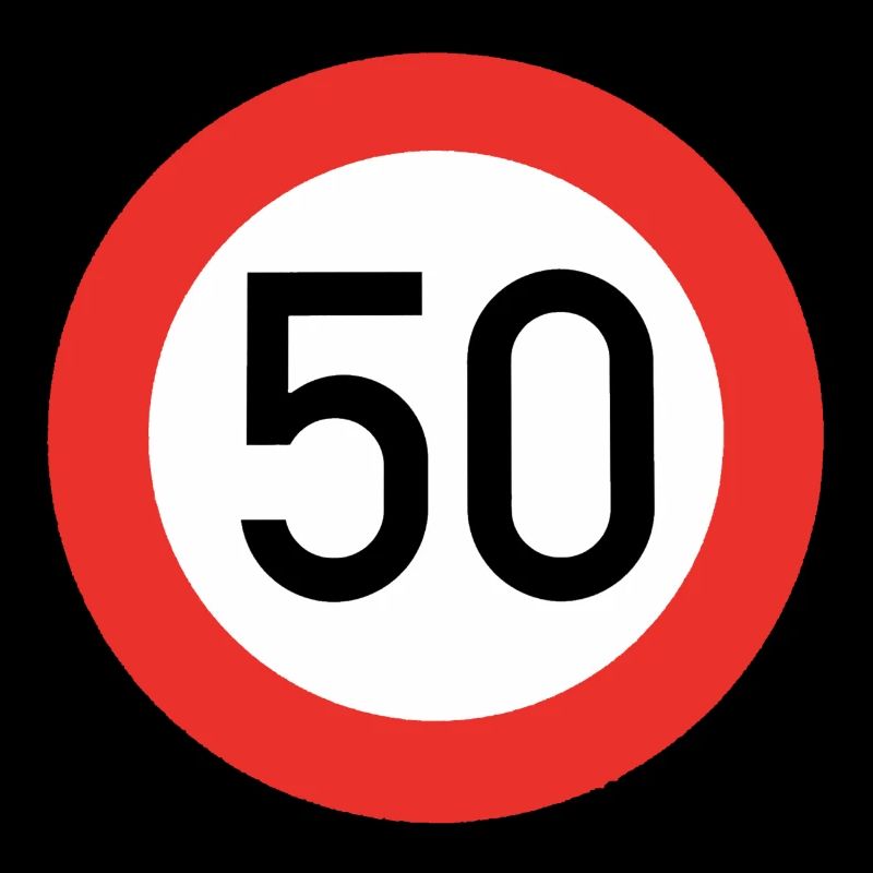 50 Schild