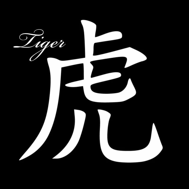 Tiger - zodiac sign - Chinese script