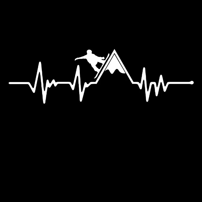 Battement de coeur de snowboard