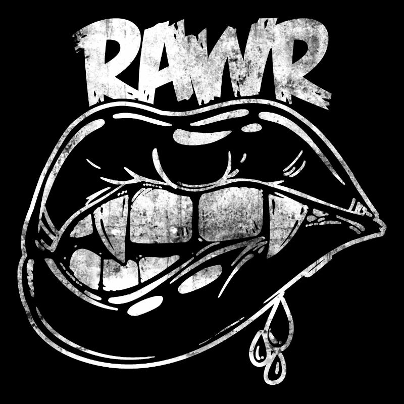 Rawr Halloween bouche Dracula monstre effrayant de vampire