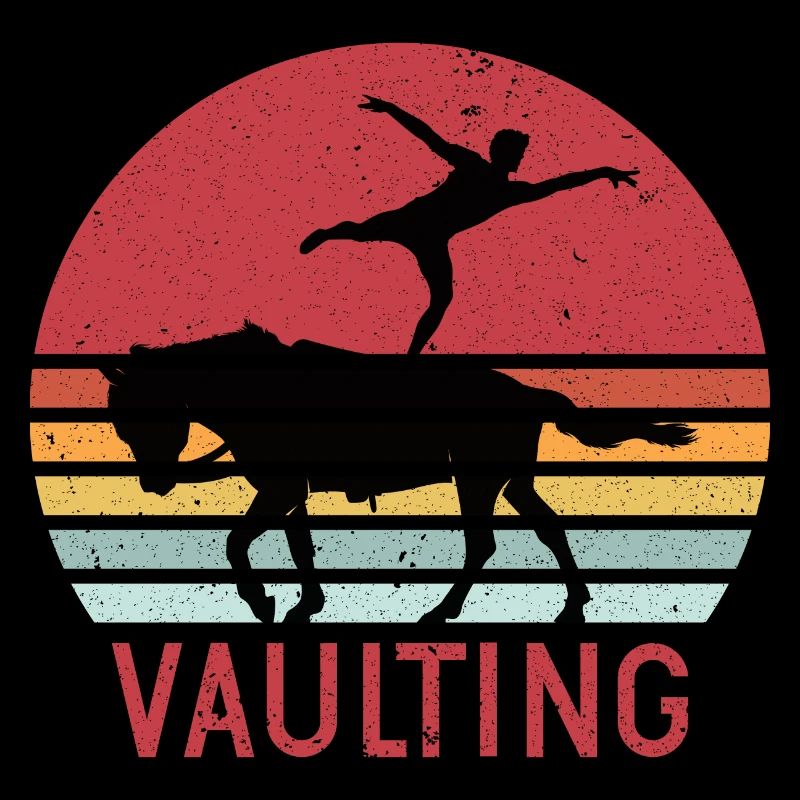 Cheval de cheval d'équitation rétro Volti