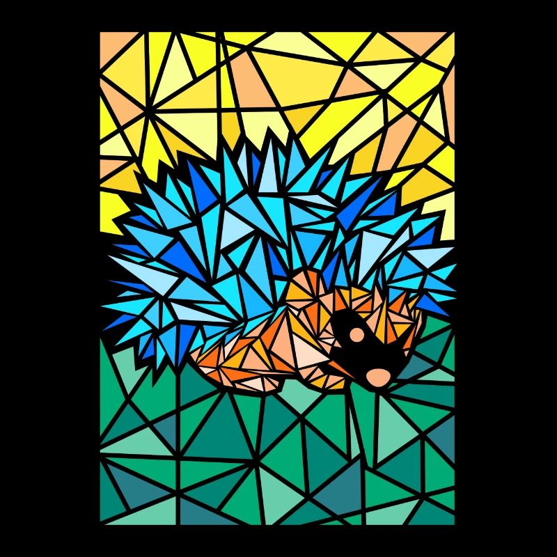 Igel Polygon Abstrakte Kunst
