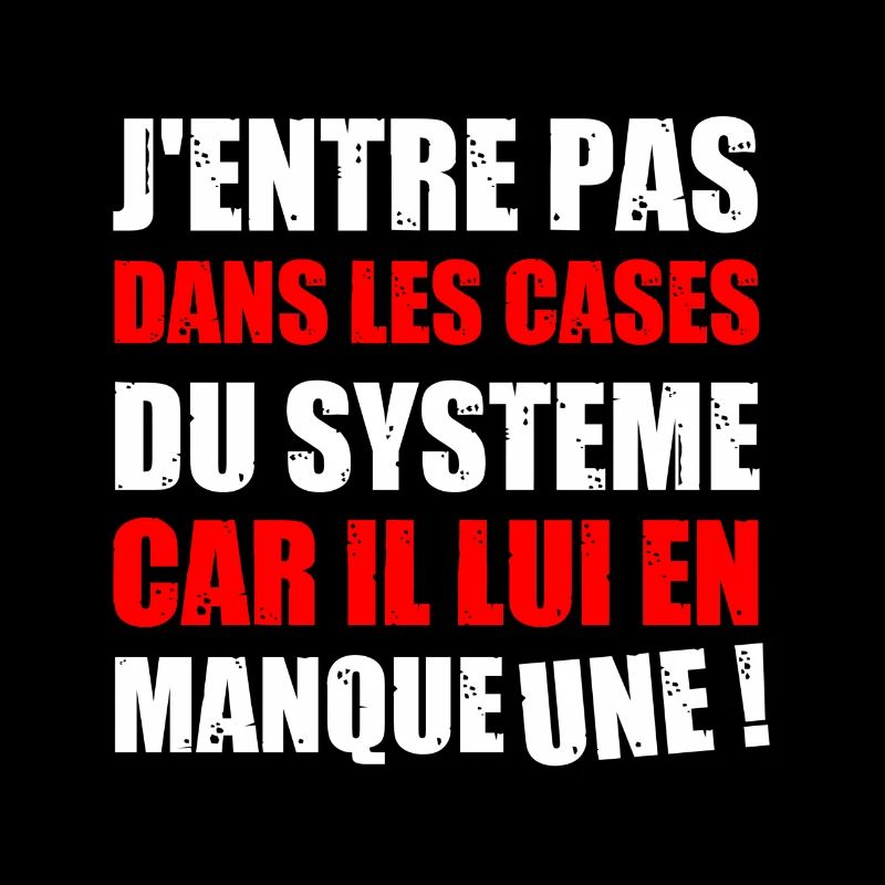 J'ENTRE PAS DANS LES CASES DU SYSTÈME CAR IL LUI