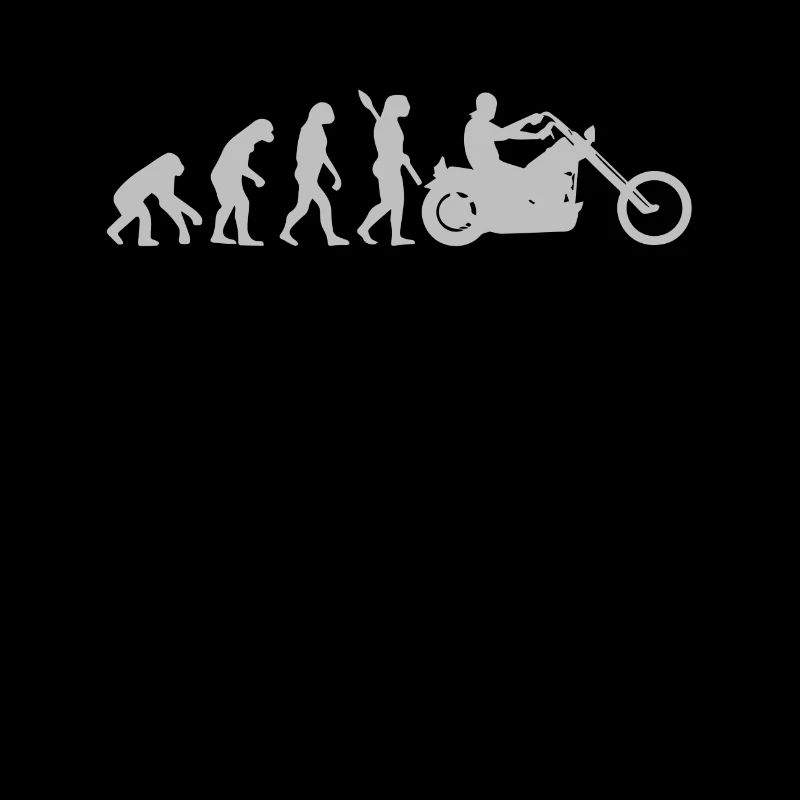 Motorradfahrer Entwicklung Evolution Männer Opa