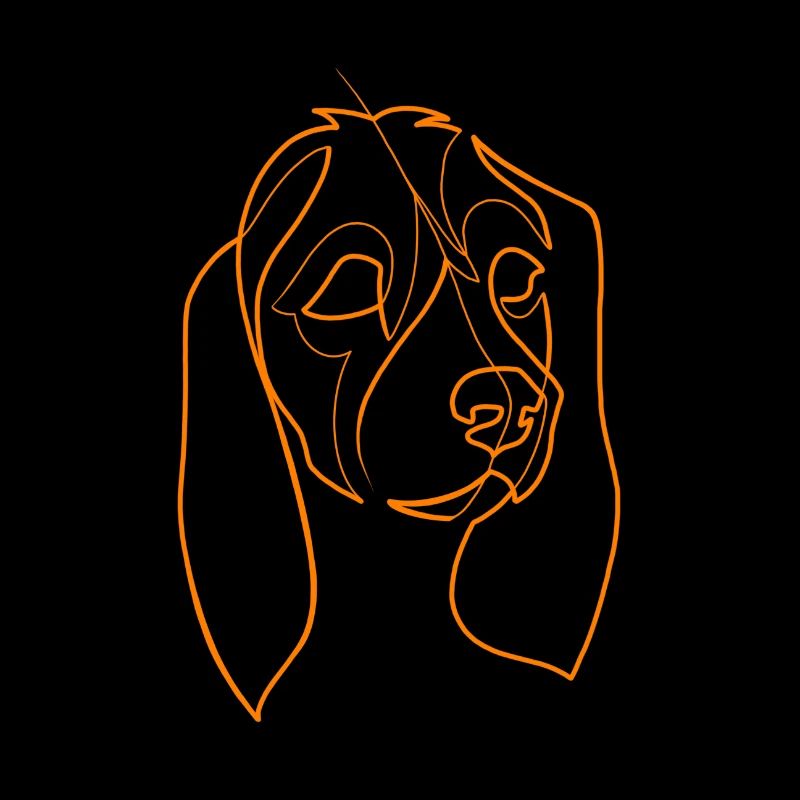 Cocker Englisch - Hund linework