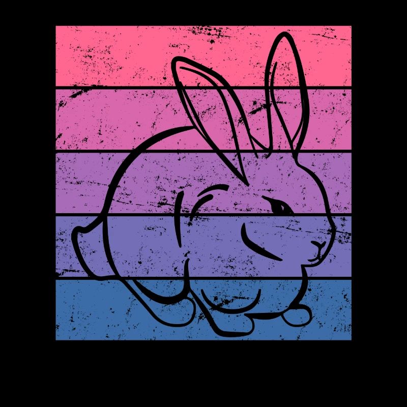 Rabbit Women Gift Retro Pet
