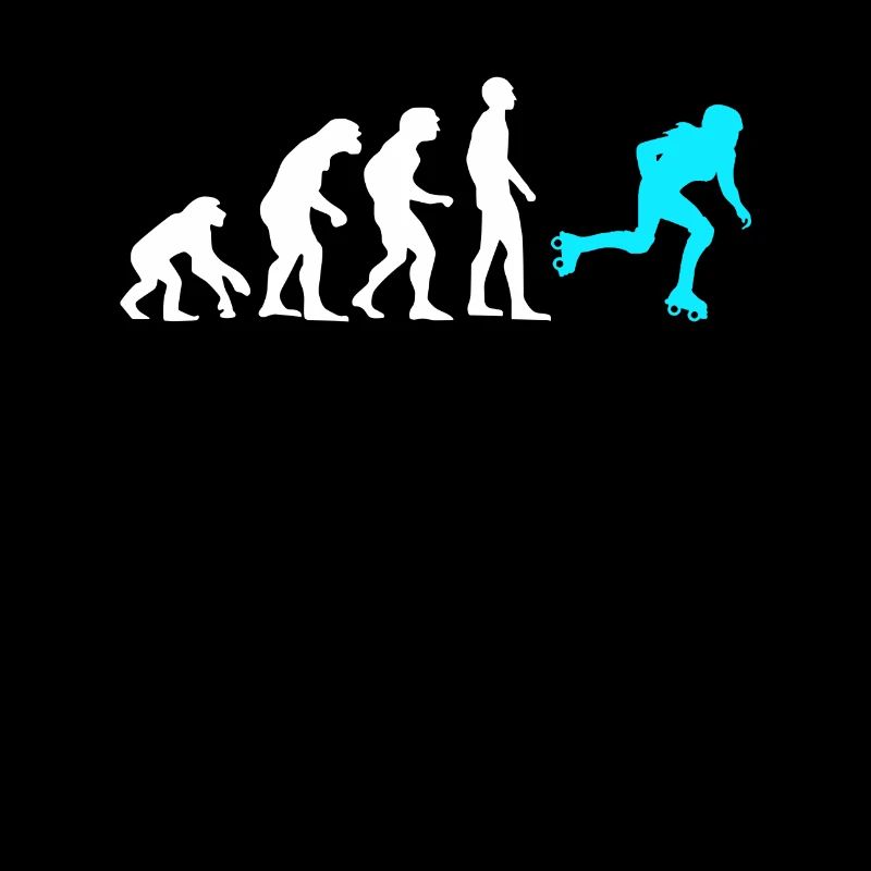 Affe Mensch Rollschuhfahrer Rollschuhe Rollerskate