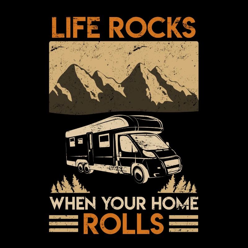 Camper Camper sort cadeau de camping retro