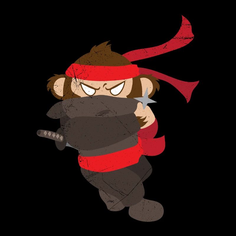 Ninja Affe Lustige Geschenkidee