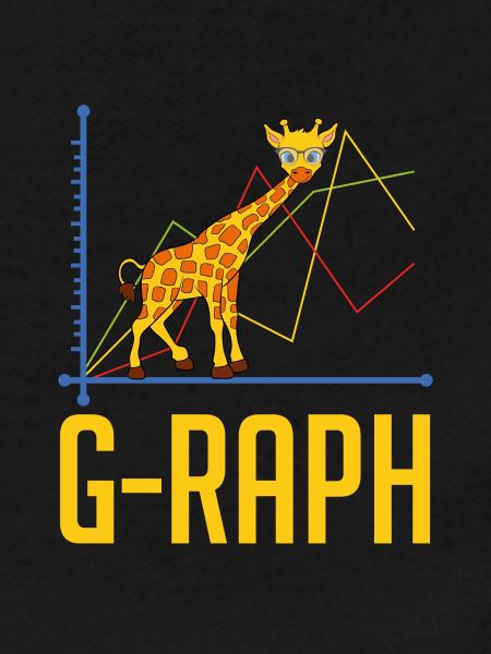 Giraffe Themed Top For Zoo Goers "G-raph" T-shirt