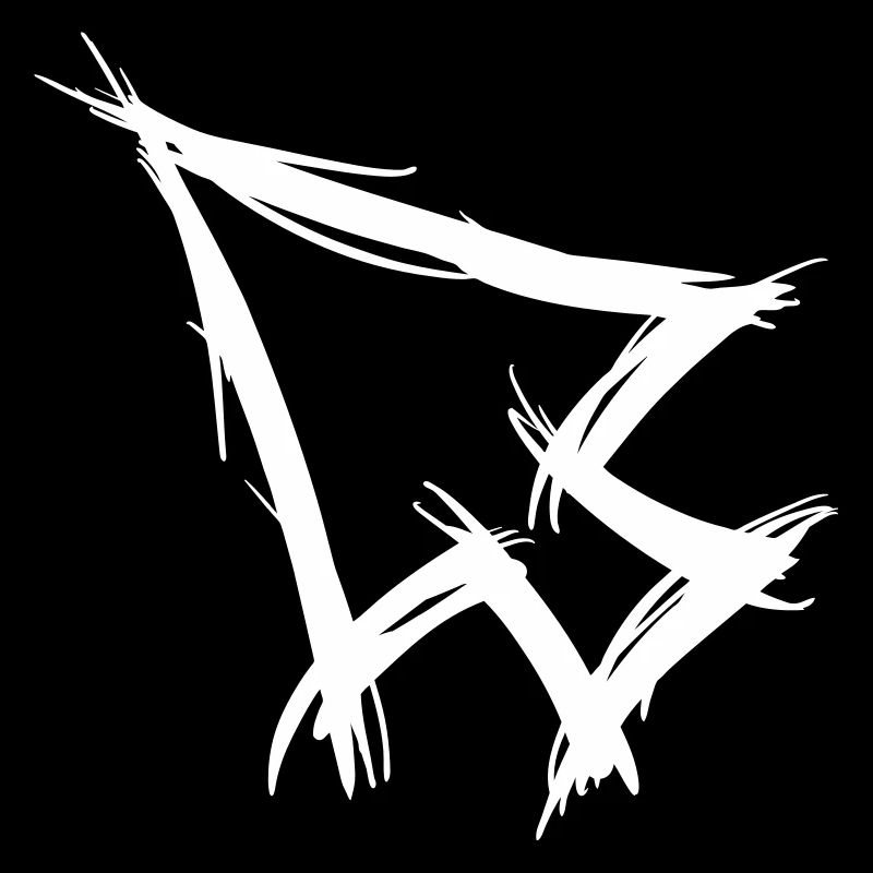 Mouse pointer cursor, arrow, hand drawn.