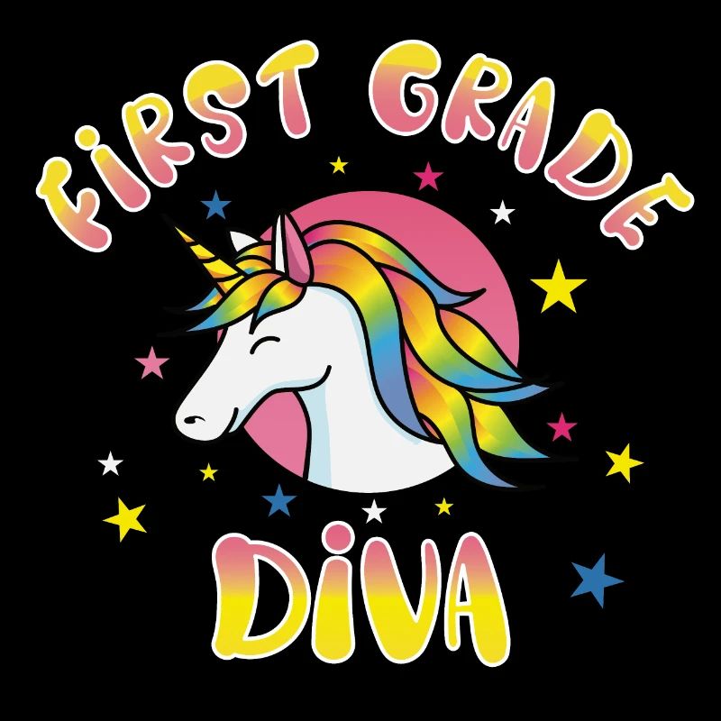 First Grade Diva Einhorn Einschulung Geschenk