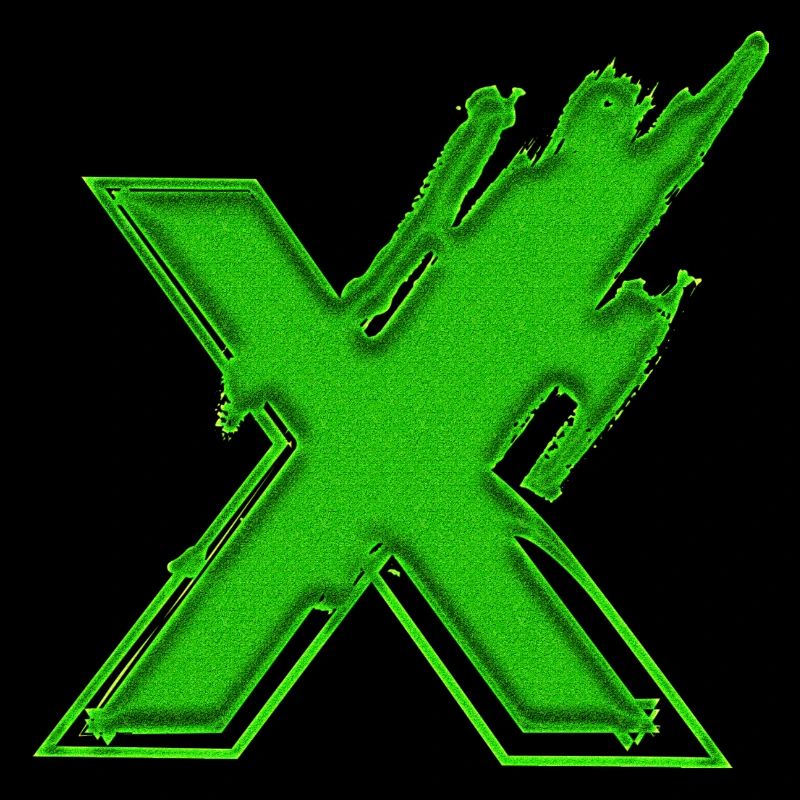Symbolform Typografie Buchstabe Alphabet X