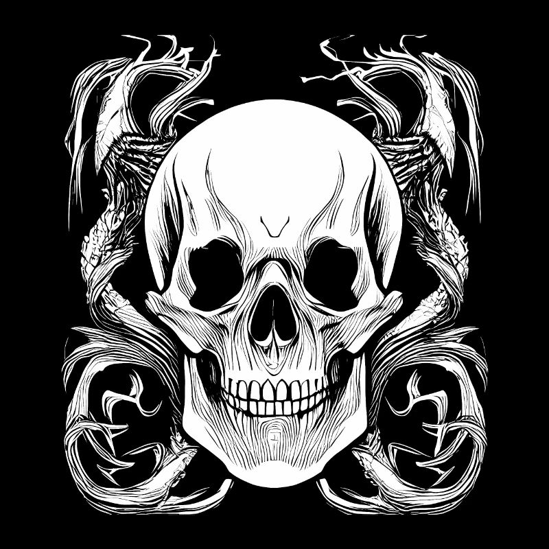 Halloween- oder Horror- Totenschädel