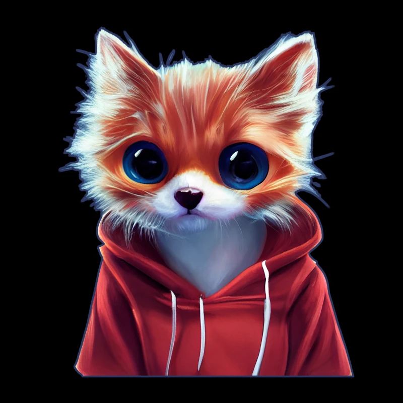 chat super mignon avec sweat à capuche