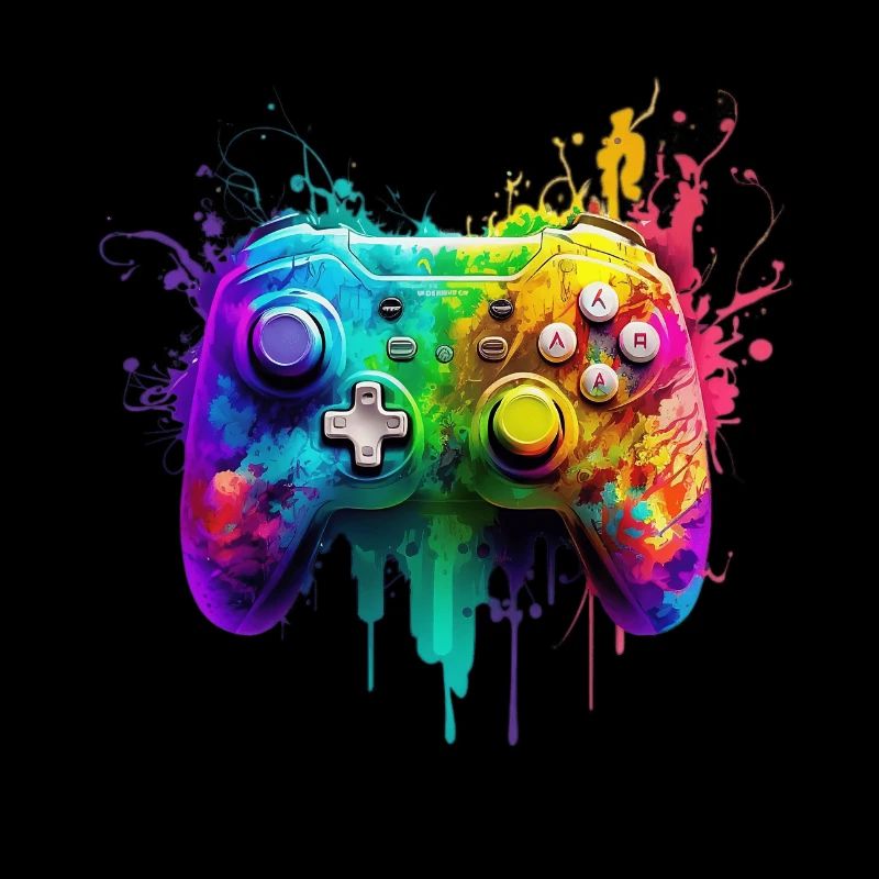 Neon Gaming Controller / Kontroller