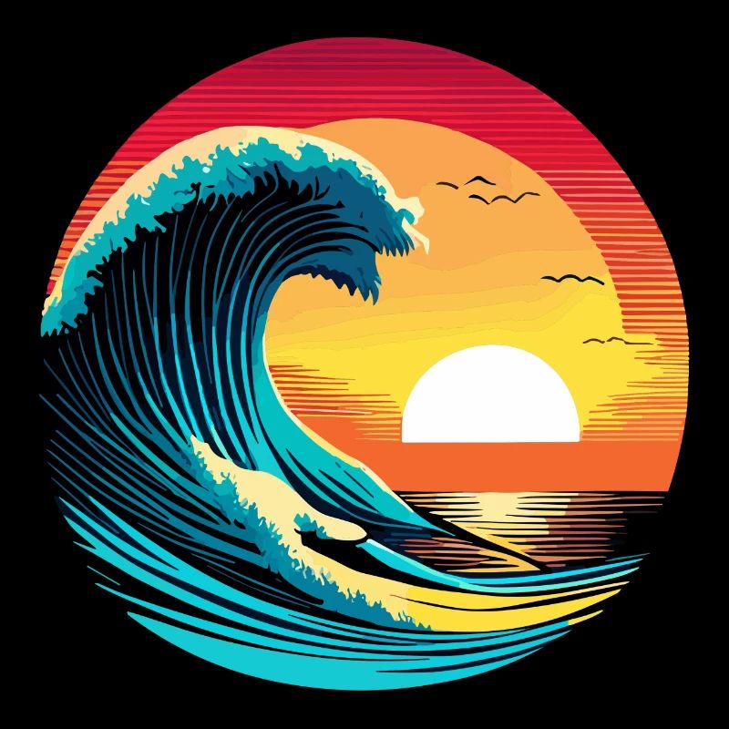 Surfer Sunset