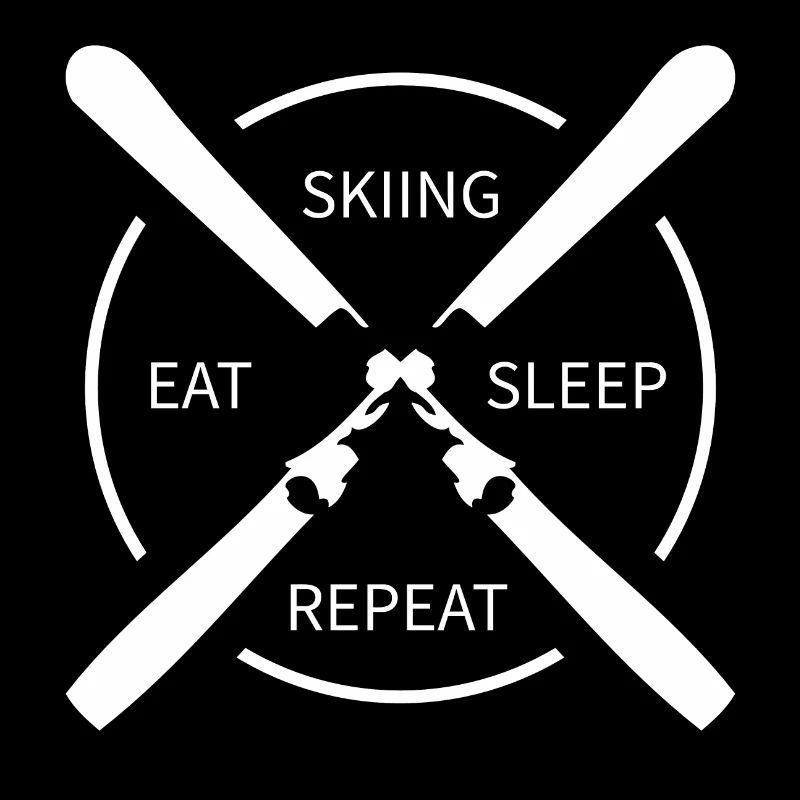 manger dormir ski répéter