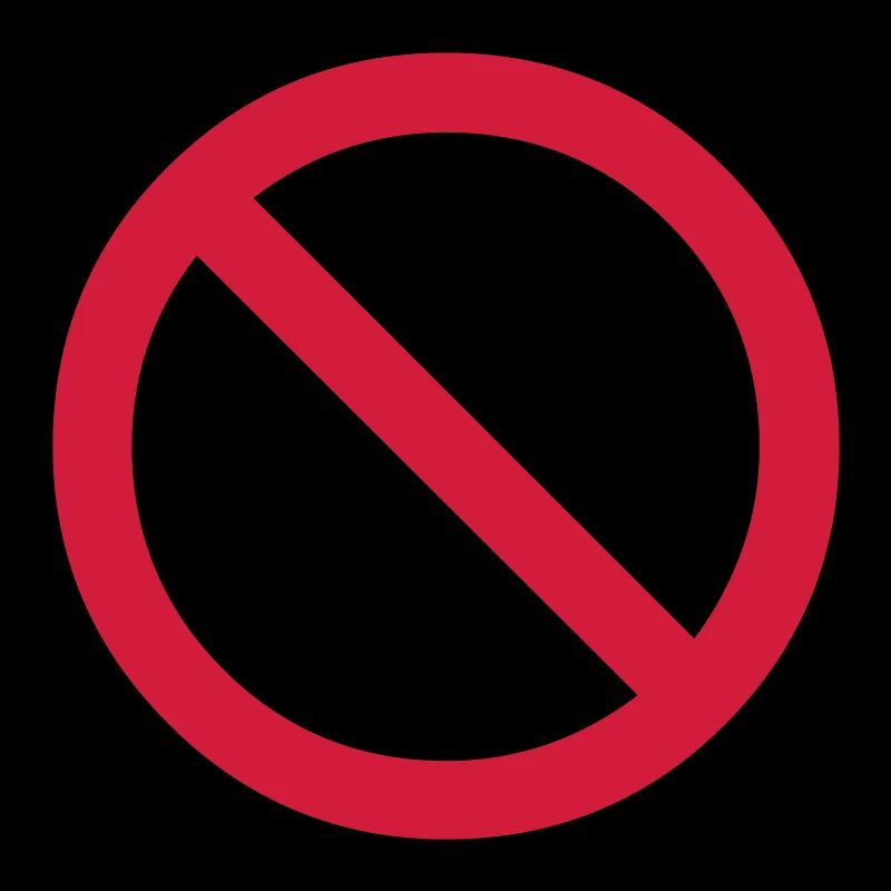 no - prohibited - banned