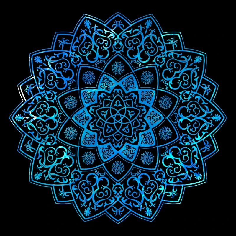 Mandala - Blau