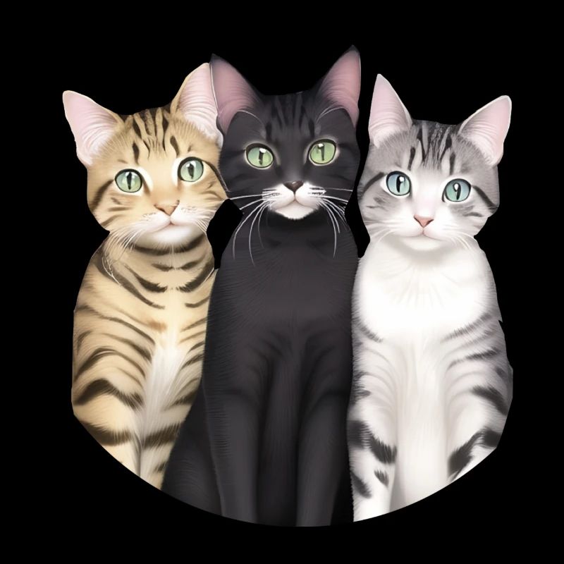 3 cute cats