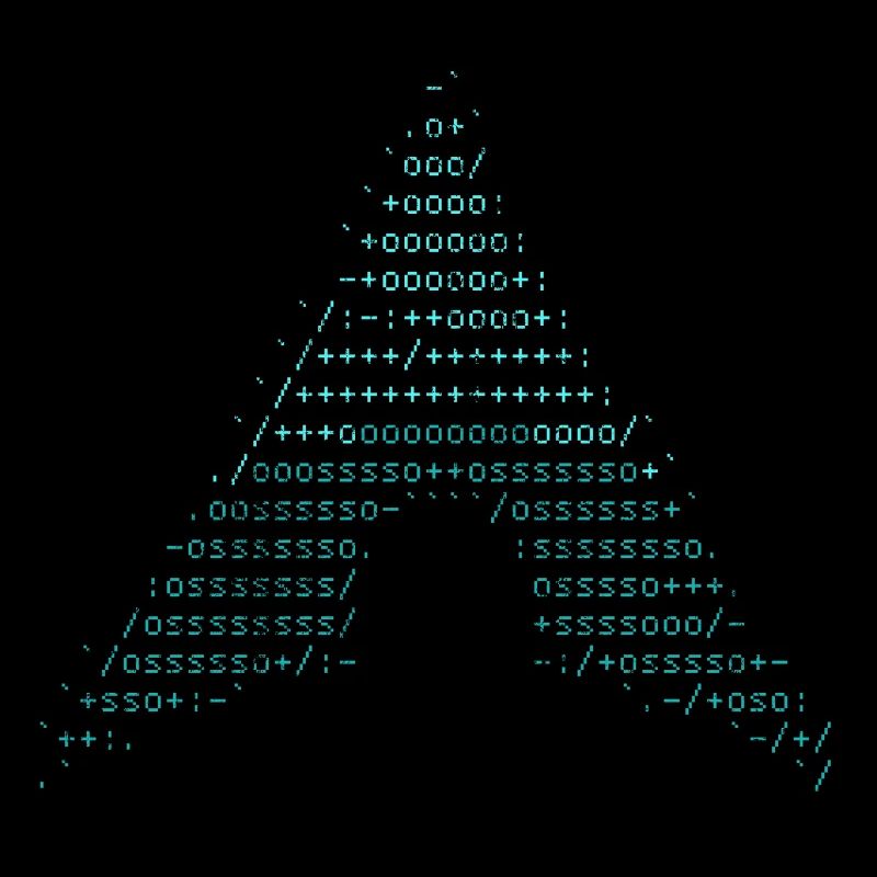 arch linux blue vintage