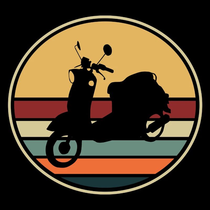 Motorroller Mofa Retro Moped