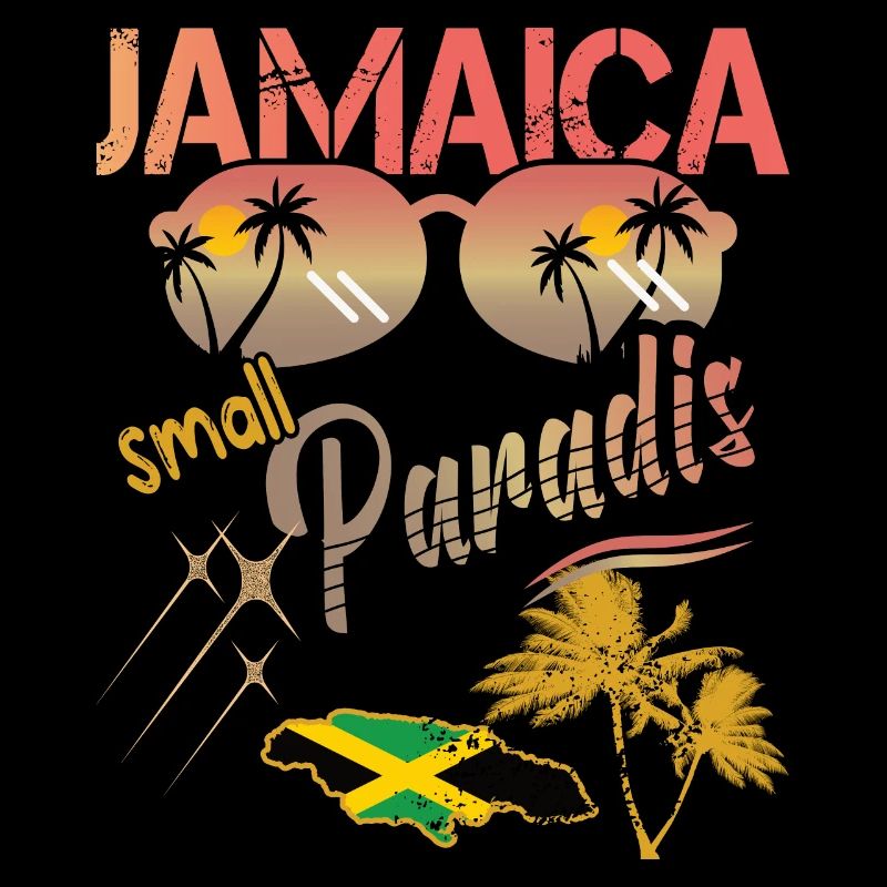 Jamaica Flag and Card Keepsake Gift