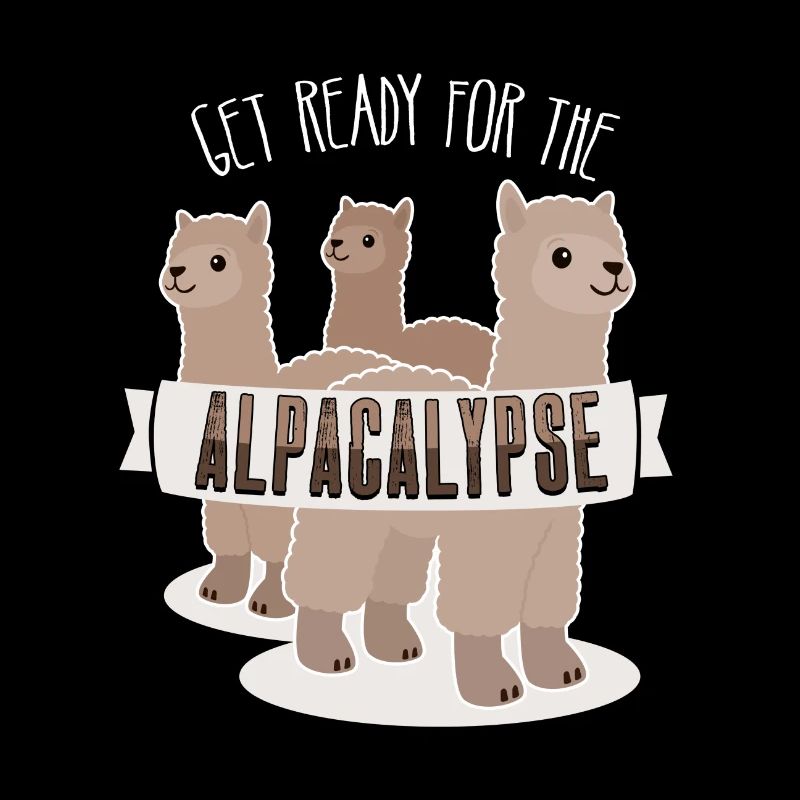Cool Llama Alpaca Apocalypse Funny Fun Saying