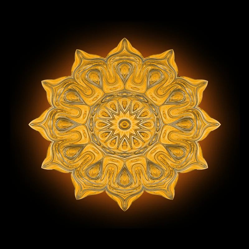 Mandala de lumière du soleil