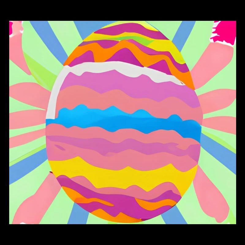 Colourful Easter egg