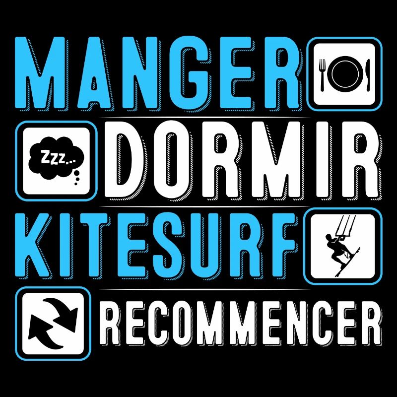 Manger, dormir, kitesurf, recommencer