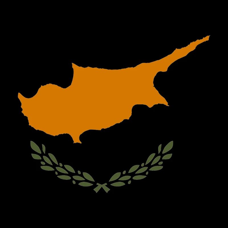 Idée de cadeau de drapeau ADN empreinte de Chypre