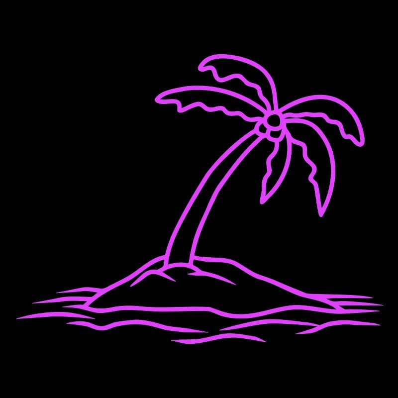Palm Tree Island Tree Plage Vacances Noix de Mer Cool