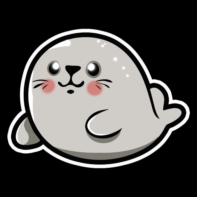 Bébé phoque chibi kawaii