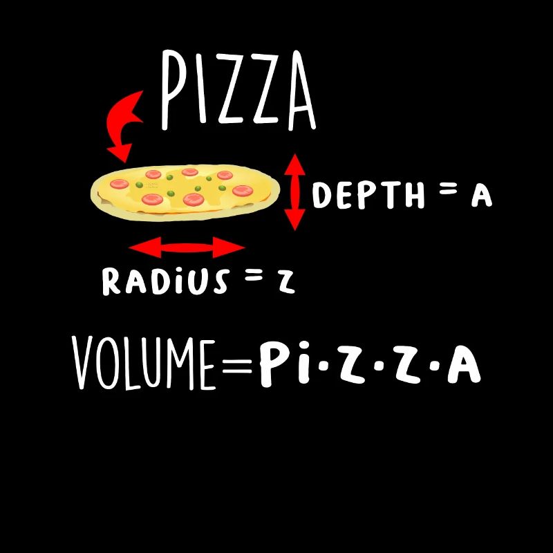 Pizza et Maths - Mèmes | Mathématiques drôles