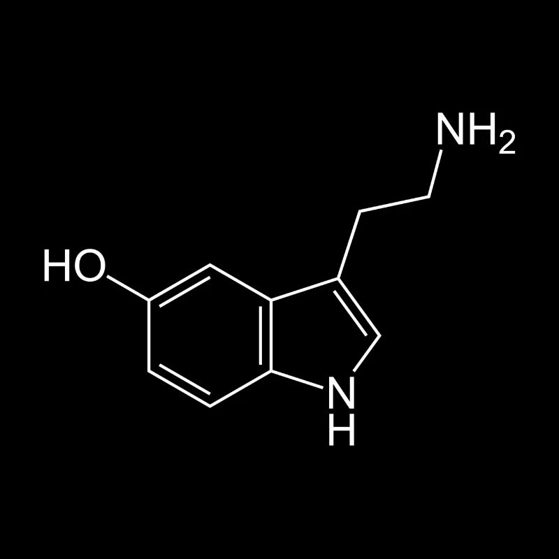 Formule structurale de sérotonine