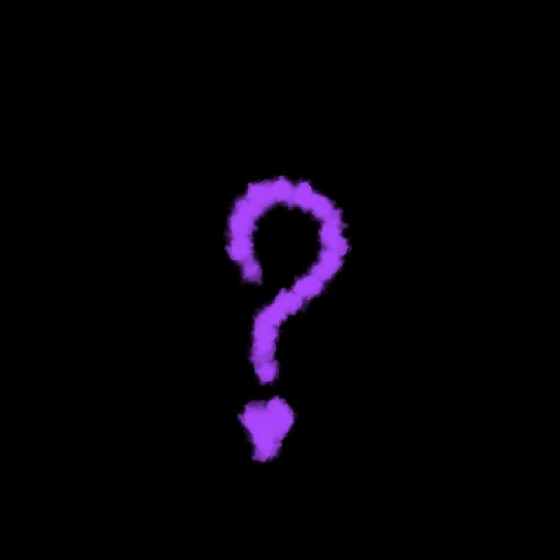 Conception des points d’interrogation violet