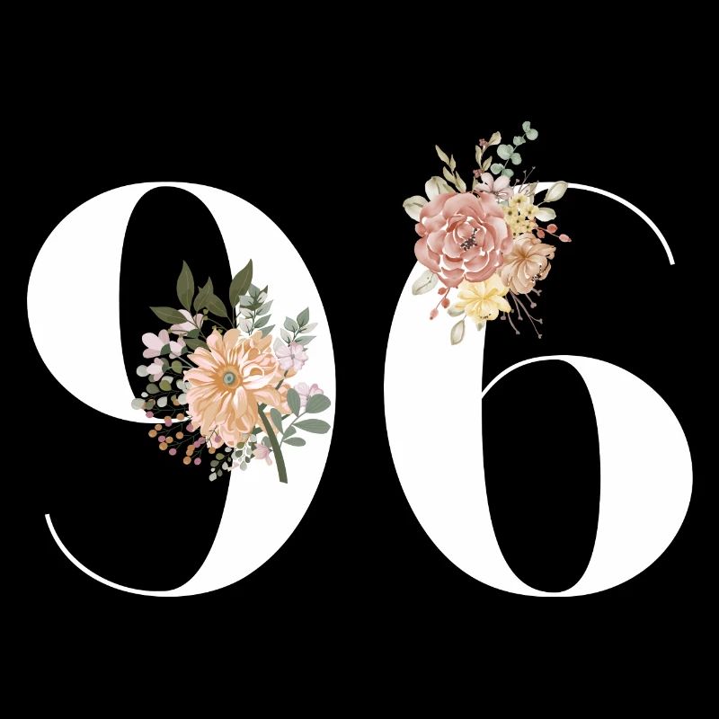 96e anniversaire fleuris (Cadeau de 96 ans)