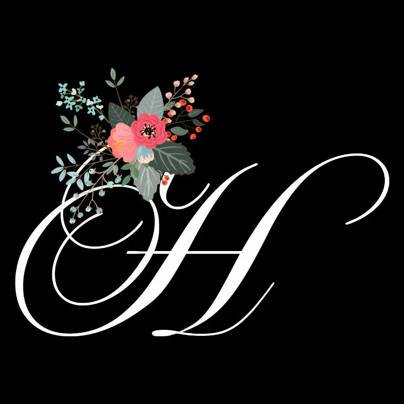 Lettre h fleuris
