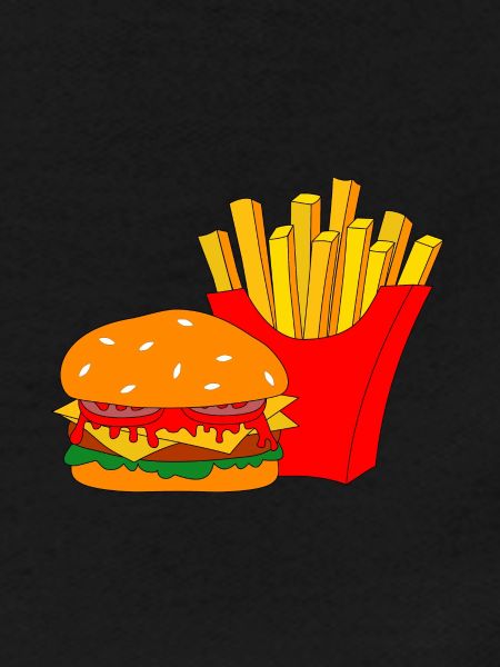 Burger avec frites