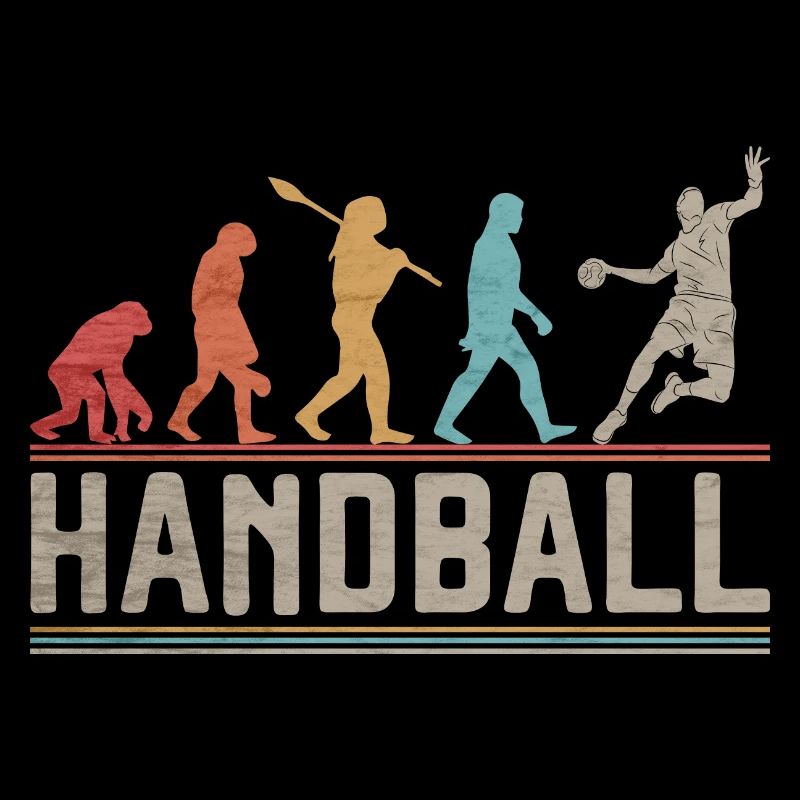 Handball Evolution Vintage Handballer Gift