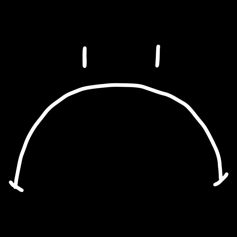 Dessin de visage triste